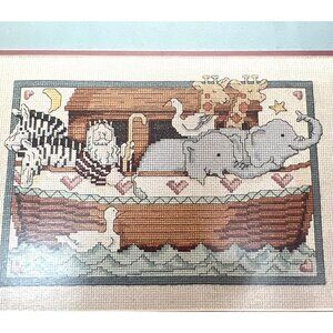 Noah And His Flock Cross Stitch Pattern By Susan Winget Leisure Arts Leaflet #81